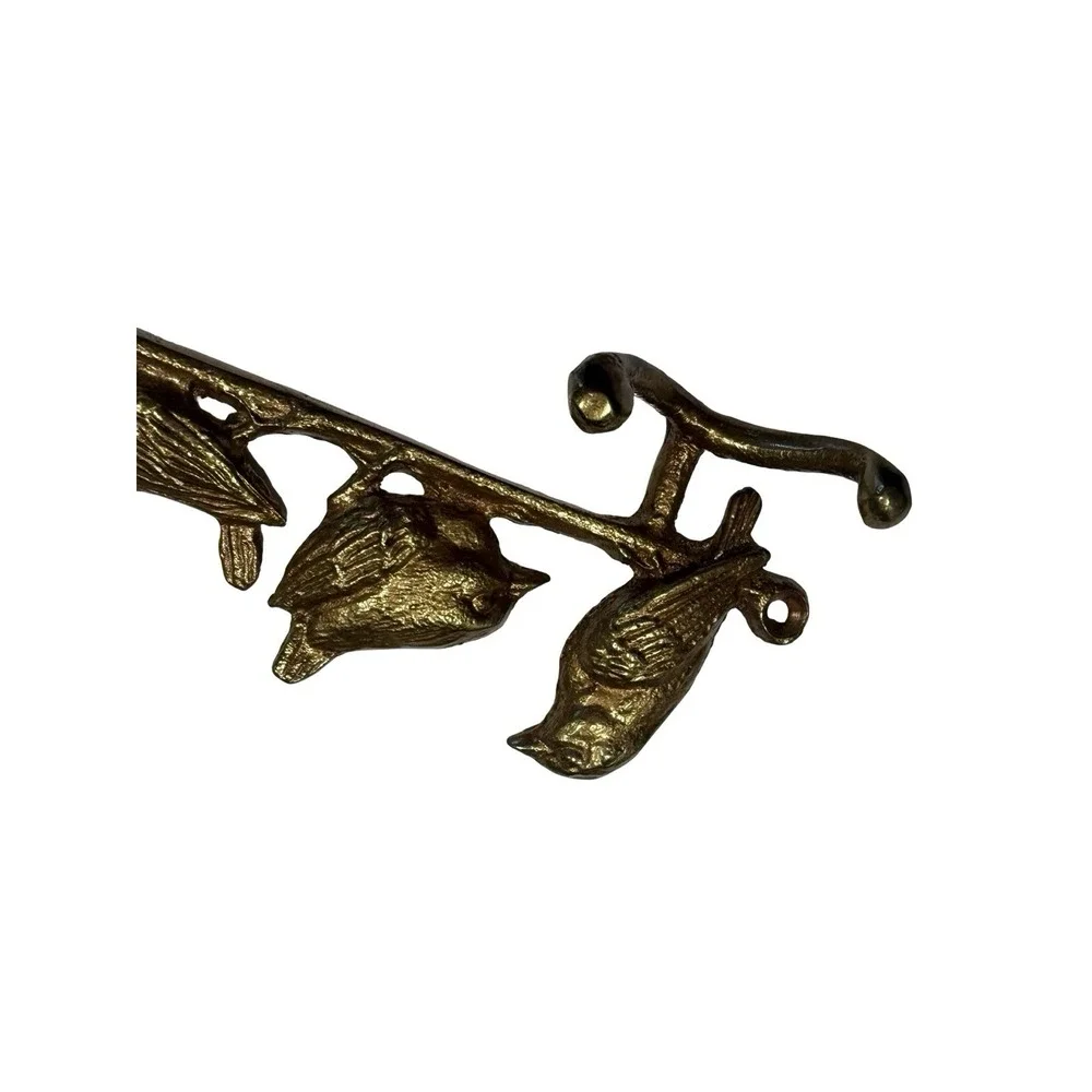 Andrea By Sadek Solid Brass Bird Key Holder Wall Hook Cottage